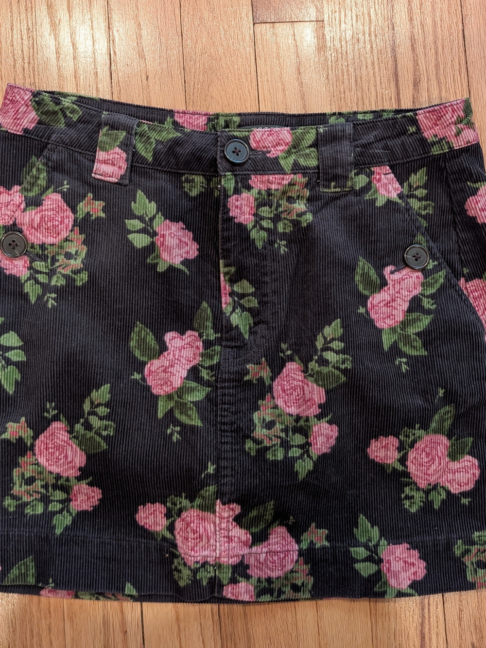 Wild Fable Floral Print Corduroy Skirt